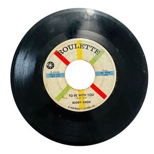 Buddy Knox 45 RPM Vinyl Single 1958 Roulette Records Rock & Roll 7" R-4140